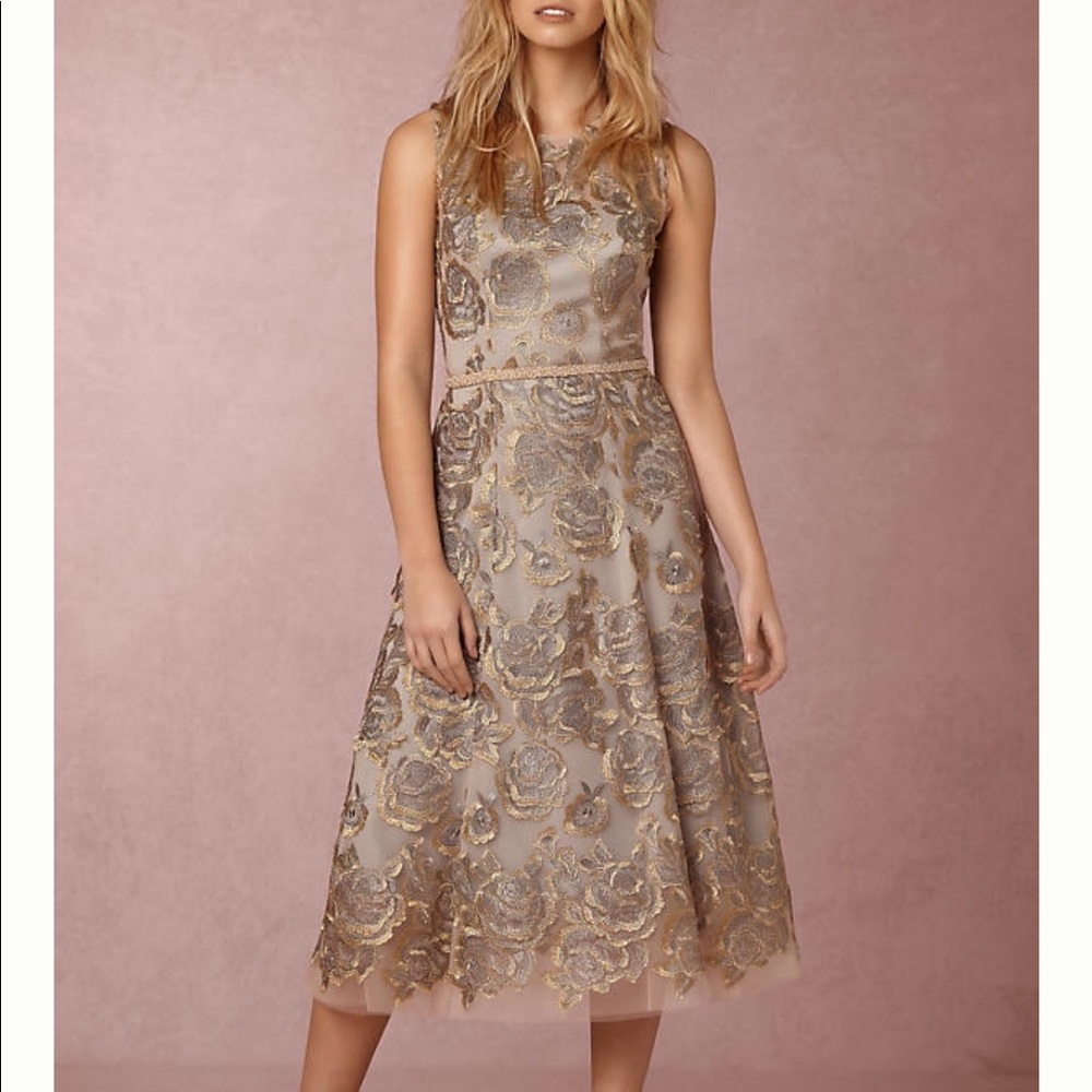 Eleanor dress grey and silver
